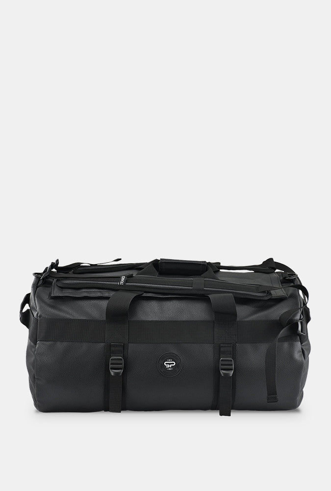 Black Smell Proof Transporter duffel bag on a white background